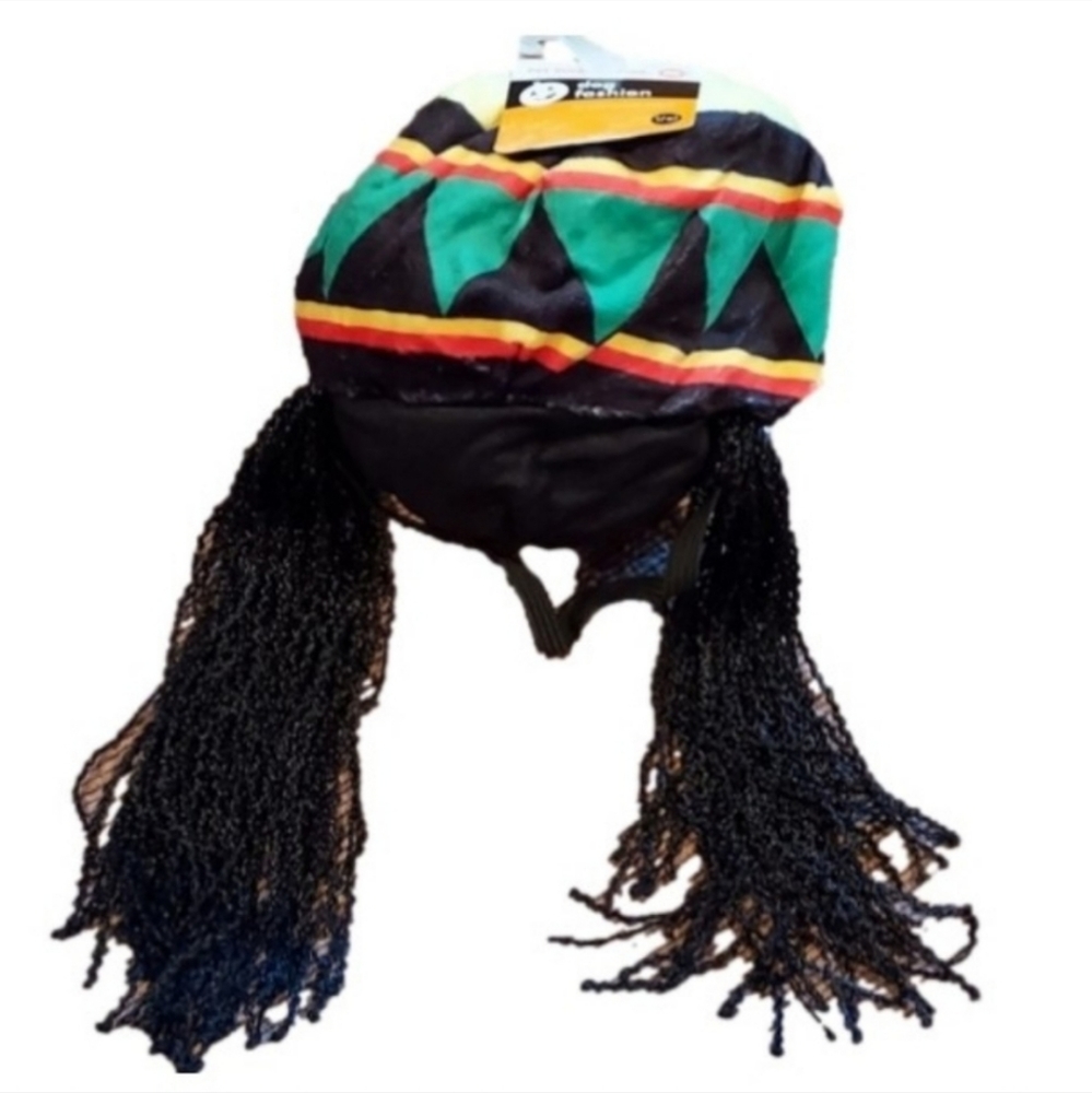 🆕️NWT S/M  Rasta Hat with Hair